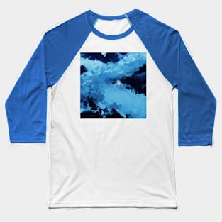 Cold Forest Abstract Painting Baseball T-Shirt